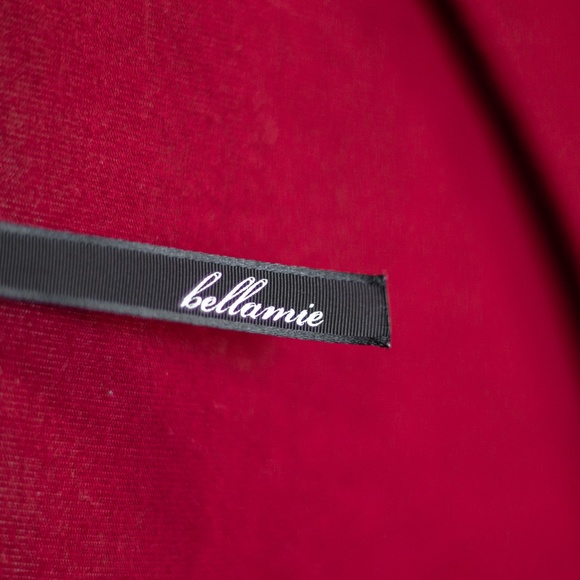 Bellamie | Burgundy Tunic Shirt/Dress with Lace - Picture 5 of 5